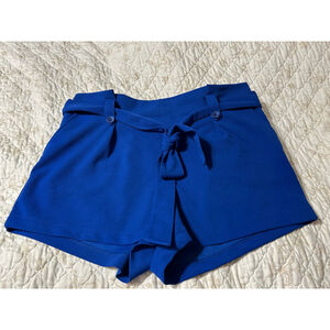 Sincerely Jules Women’s Shorts Size XL Blue Tie